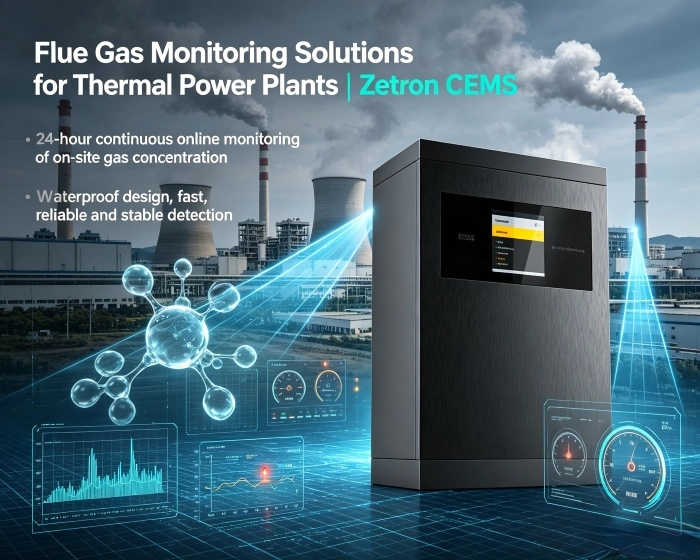 அனல் மின் நிலையங்களுக்கான ஃப்ளூ கேஸ் கண்காணிப்பு தீர்வுகள் | Zetron CEMS செயல்முறை கண்காணிப்பு முதல் குழாய் உமிழ்வு இணக்கம் வரை